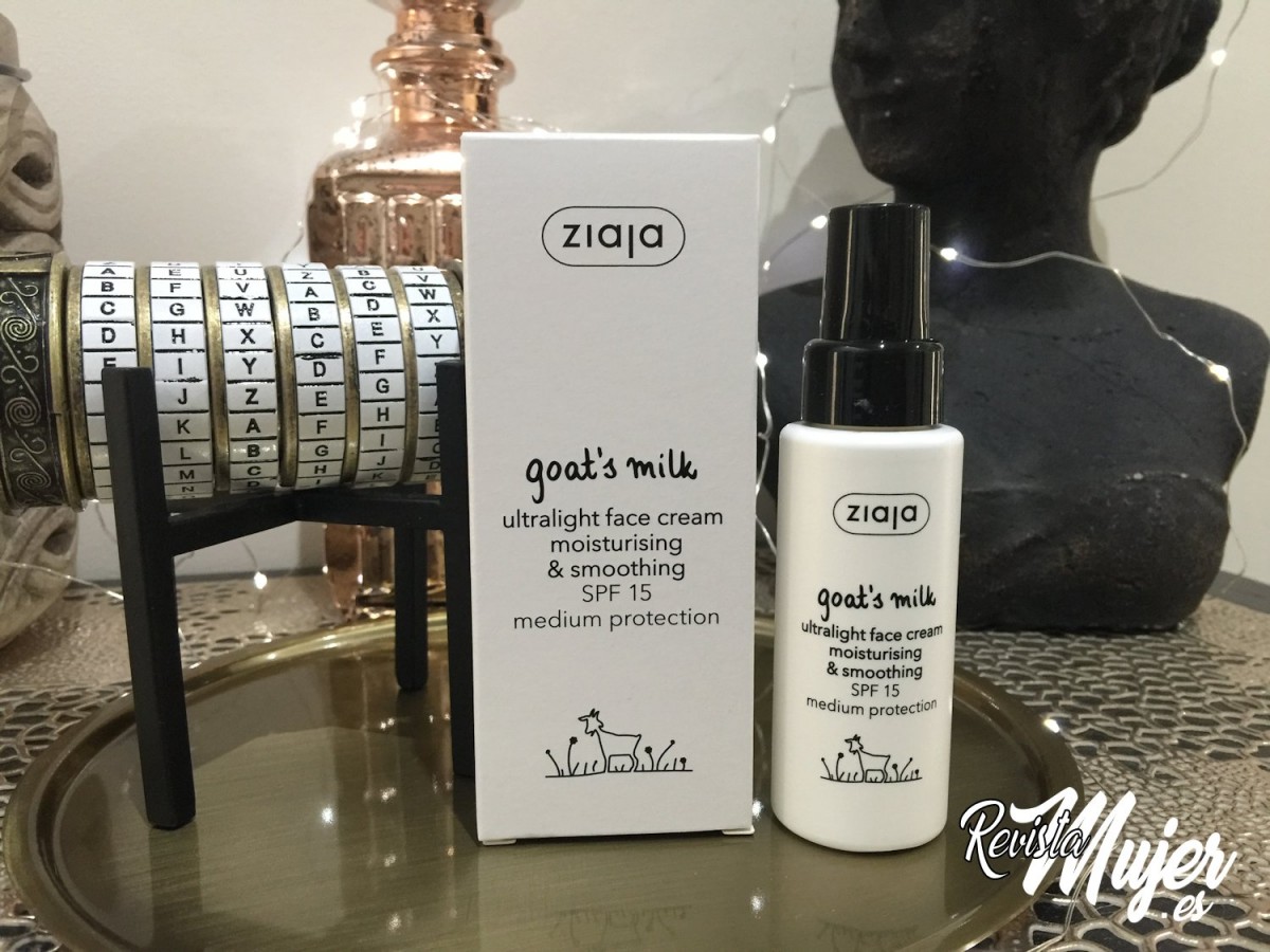 Ziaja, crema facial ultraligera de leche de cabra.